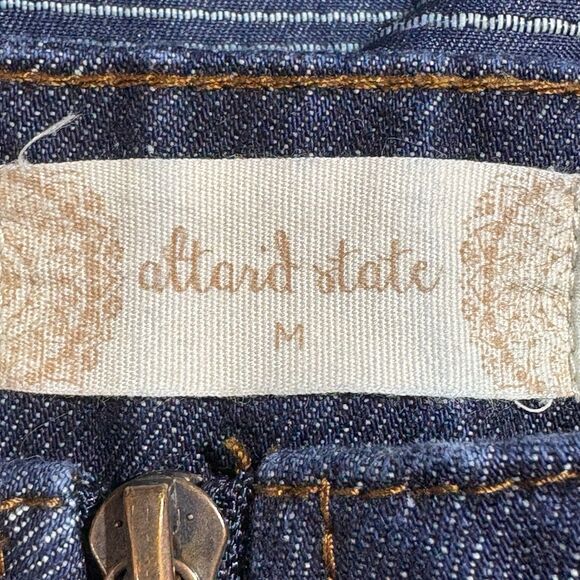 Altar'd State Denim Skirt Womens M Dark Wash Mini Y2K Modest Indie Boho - Picture 4 of 9